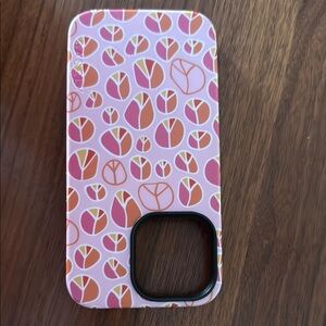 Vibrant Pink and Orange Heart Pattern Phone Case